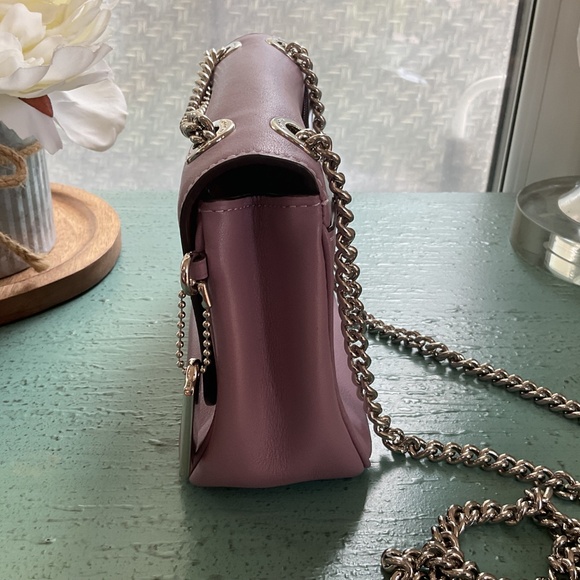 Coach Purple Leather Mini Cassidy Handbag “Like New” - Picture 5 of 16